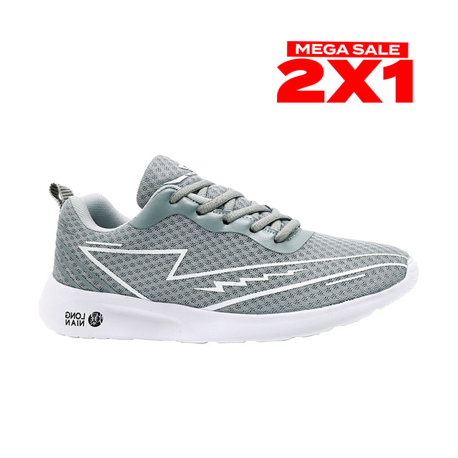 Zapatillas Hombre Long Gris Moqenko