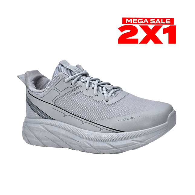 Zapatillas Hombre Jing Gris Moqenko