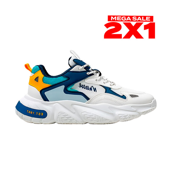 Zapatillas Hombre Multix Azul Moqenko