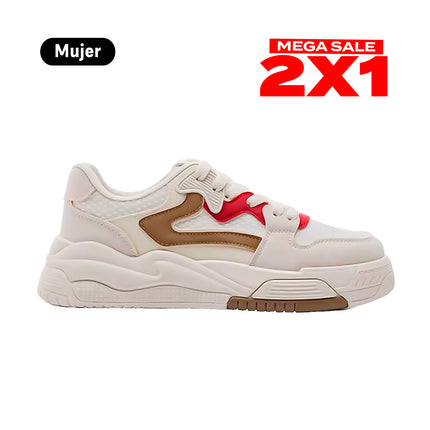 Zapatillas Mujer Livia Rojo Moqenko