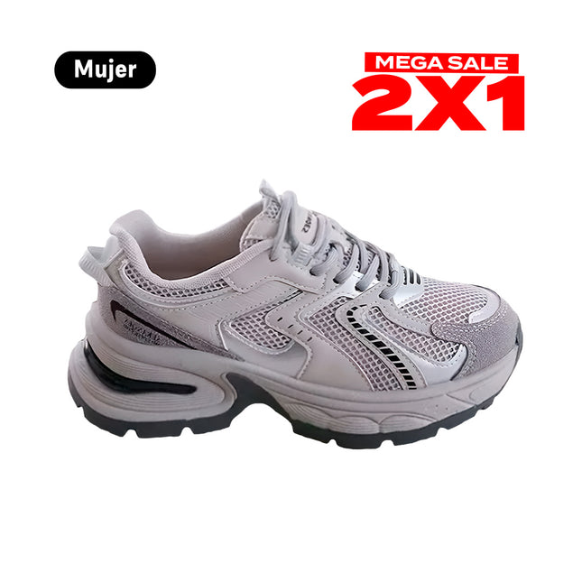 Zapatillas Mujer Azura Gris Moqenko