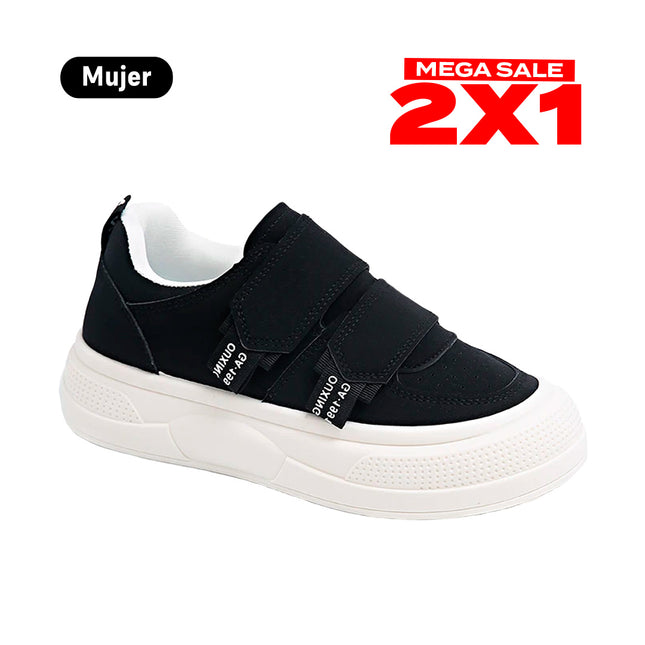 Zapatillas Mujer Nuba Negro Moqenko