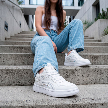 Zapatillas Mujer C10 - 936 Azul Blanco