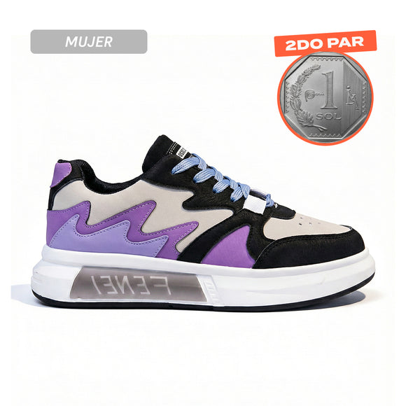 Zapatillas Mujer Yibeid Purpura Moqenko