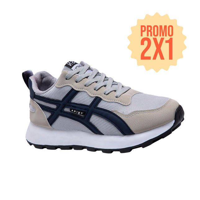 Zapatillas Hombre Pibu Gris Moqenko