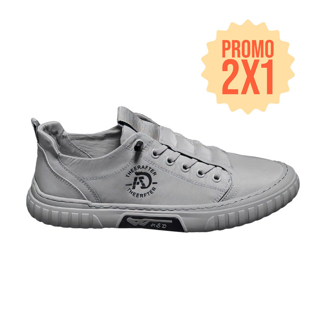 Zapatillas Hombre Toronto Gris Moqenko