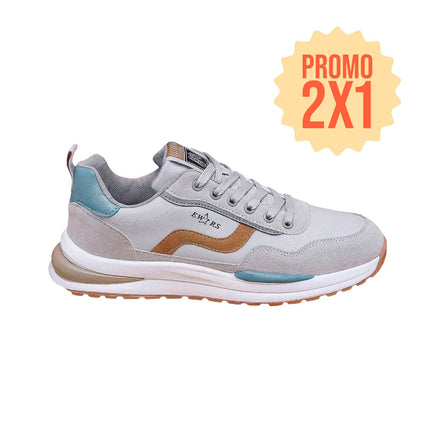 Zapatillas Hombre Melbor Gris Moqenko