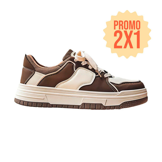 Zapatillas Hombre Lyon Marron Moqenko