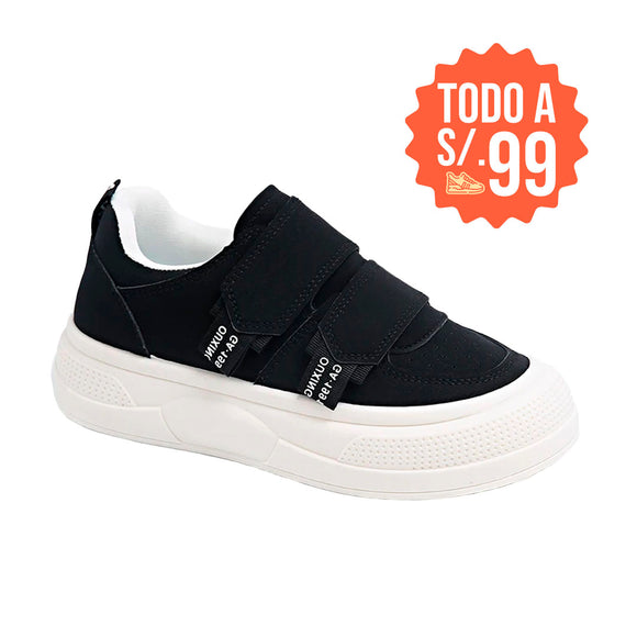 Zapatillas Mujer Nuba Negro Moqenko